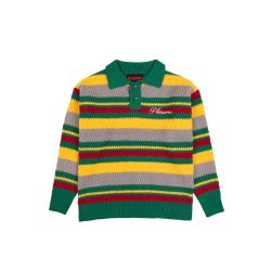 PLEASURES COOPER POLO SWEATER 
