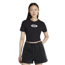 ADIDAS CUT OUT RIB TEE