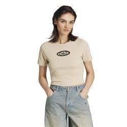 ADIDAS CUT OUT RIB TEE