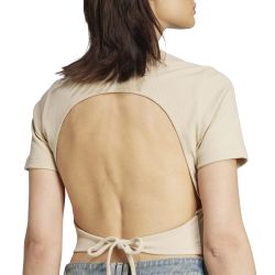 ADIDAS CUT OUT RIB TEE