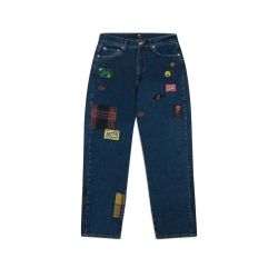 Patta Whole Lotta Labels Denim Pants (Light Blue Denim)