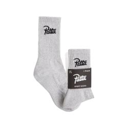 Patta Script Logo Sports Socks (Melange Grey)