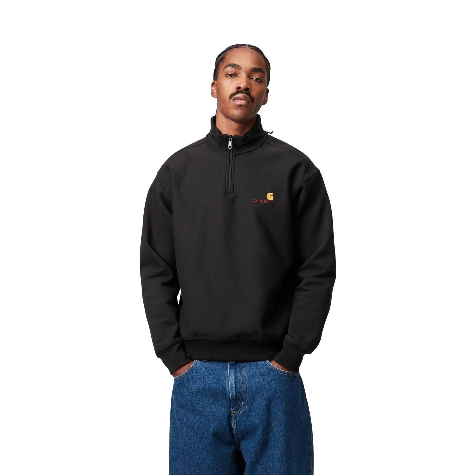 Carhartt Wip Half Zip American Script Sweat