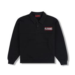 PLEASURES GENTLE POLO SWEATSHIRT