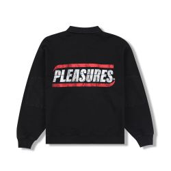PLEASURES GENTLE POLO SWEATSHIRT