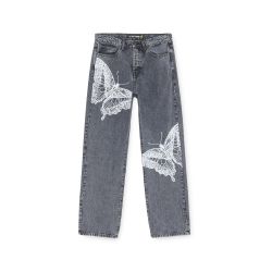 IUTER BUTTERFLY LOOSE DENIM PANTS