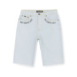 IUTER FRINGED BAGGY DENIM SHORTS