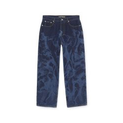 IUTER BATTLE LASER BAGGY DENIM PANTS