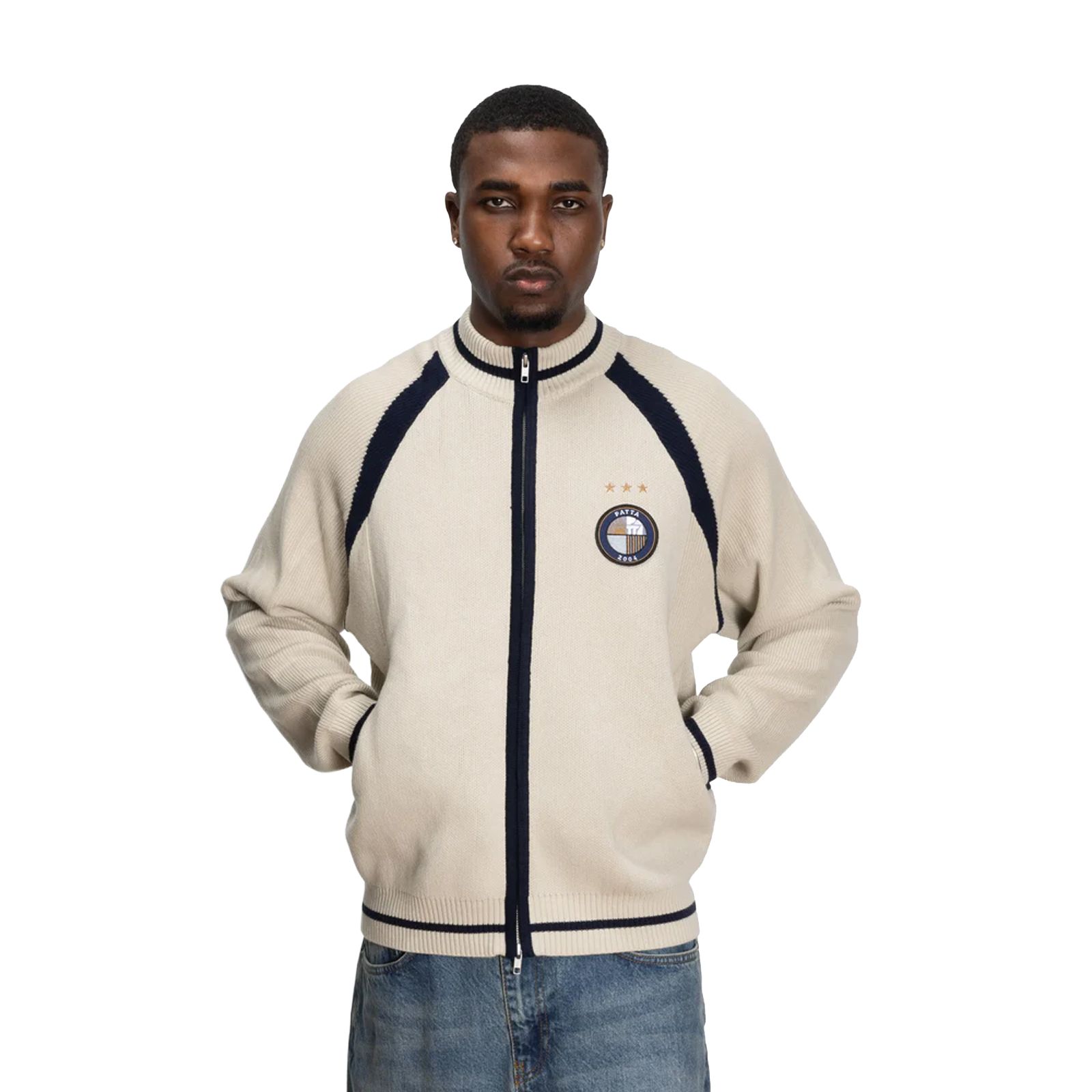 Patta Track Top Cardigan (Vaporous Grey)
