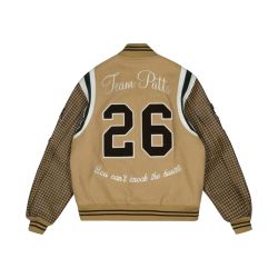 Patta Athletic P Houndstooth Varsity Jacket (Starfish)