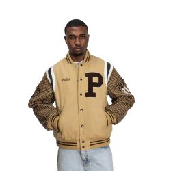 Patta Athletic P Houndstooth Varsity Jacket (Starfish)