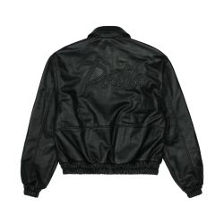 Patta Leather Bomber Jacket (Black)