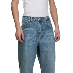 Patta Laserprint Whiskers Denim Pants (Light Blue Denim)
