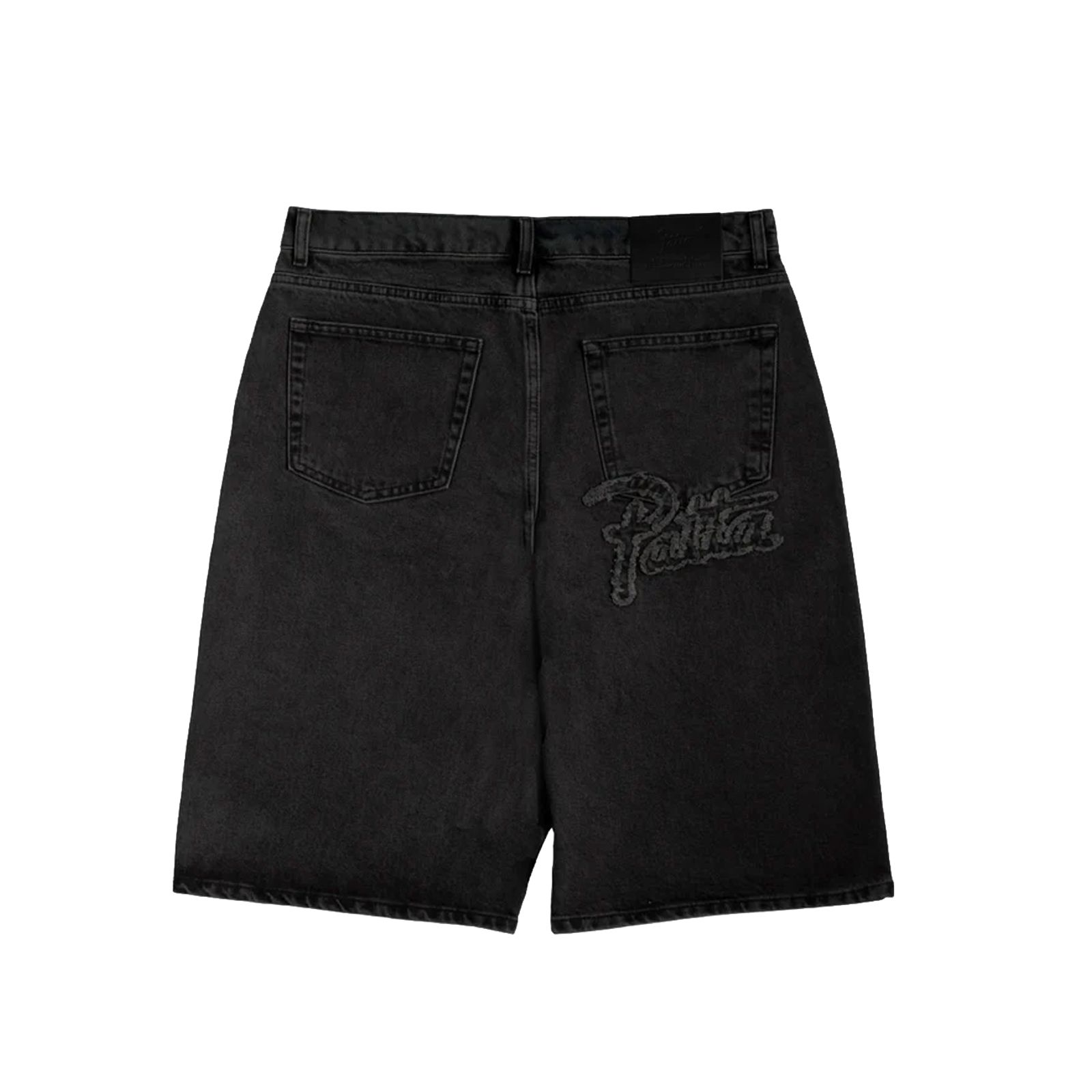Patta Whiskers Denim Shorts (Black) (Black Denim)