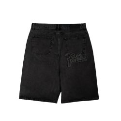 Patta Whiskers Denim Shorts (Black) (Black Denim)