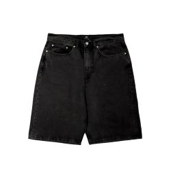 Patta Whiskers Denim Shorts (Black) (Black Denim)