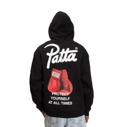 Patta Protect Yourself Hooded Sweater (Black)