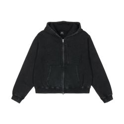 Patta Loopback Logo Zip Hooded Sweater (Moonless Night)