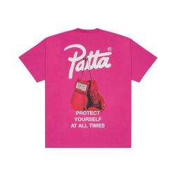 Patta Protect Yourself T-Shirt (Ibis Rose)