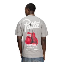 Patta Protect Yourself T-Shirt (Melange Grey)