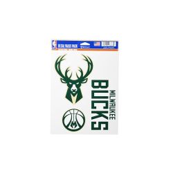 Fan Pack Decals -Wincraft Milwaukee Bucks