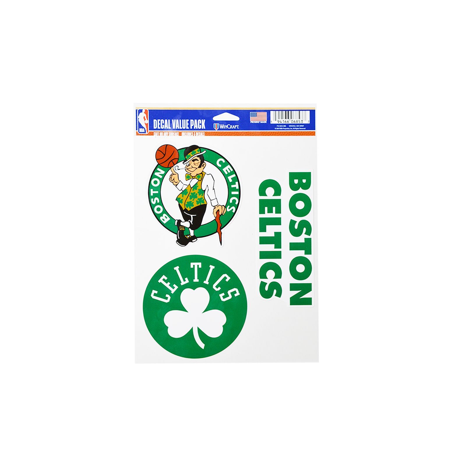 Fan Pack Decals -Wincraft Boston Celtics