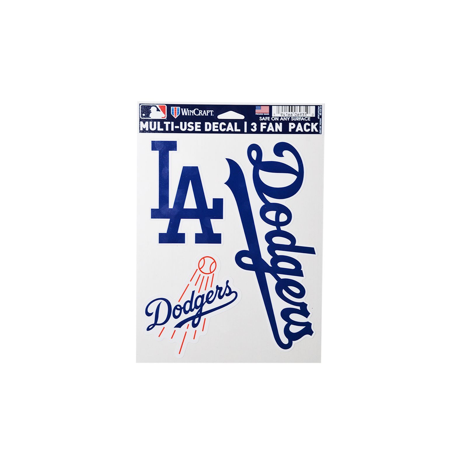 Fan Pack Decals -Wincraft Dodgers