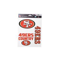 Fan Pack Decals -Wincraft 49ers